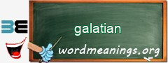 WordMeaning blackboard for galatian